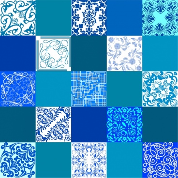 368x368 Blue Pattern Free Vector Download