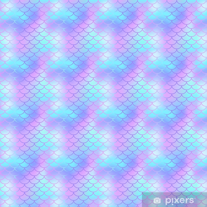 700x700 Cool Blue Fish Scale Pattern Vector Texture Mermaid Seamless