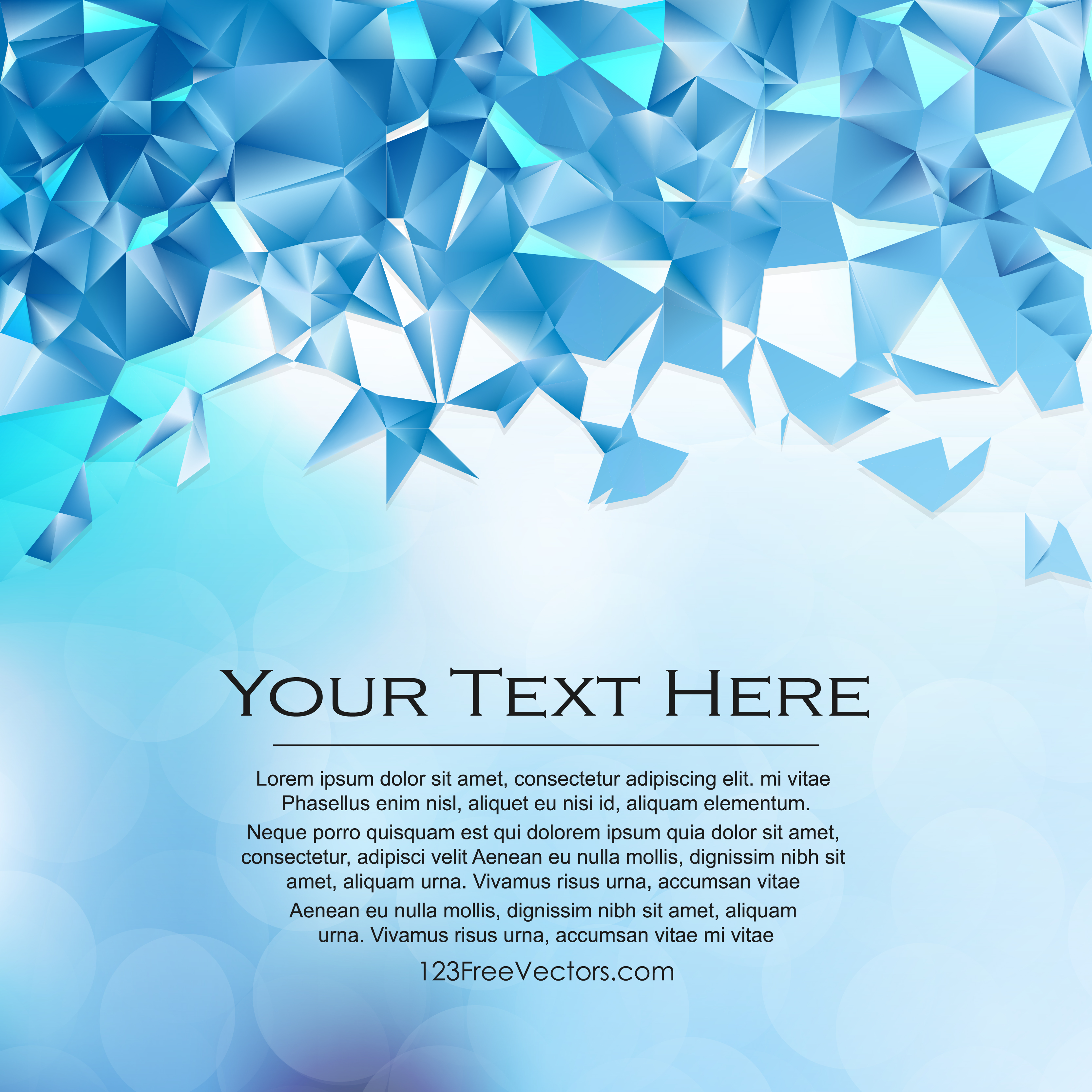 3333x3333 Free Blue Polygon Pattern Background Vector Art