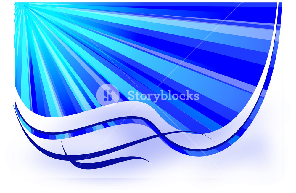 1000x651 Blue Rays Vector Royalty Free Stock Image