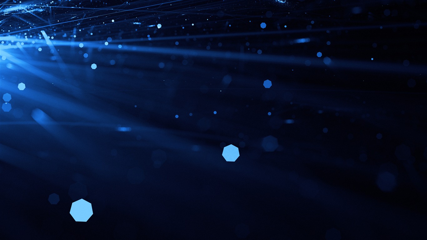 1366x768 Blue Rays Vector Dark Background Preview