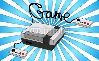 400x249 Old White Retro Vintage Antique Hipster Game Console For Video