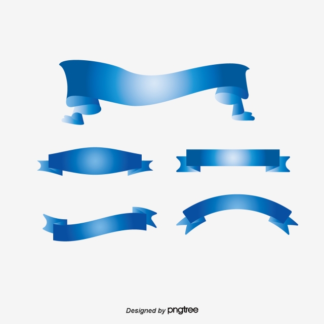 640x640 Blue Ribbon Banner, Banner, Stripe, Blue Png And Vector
