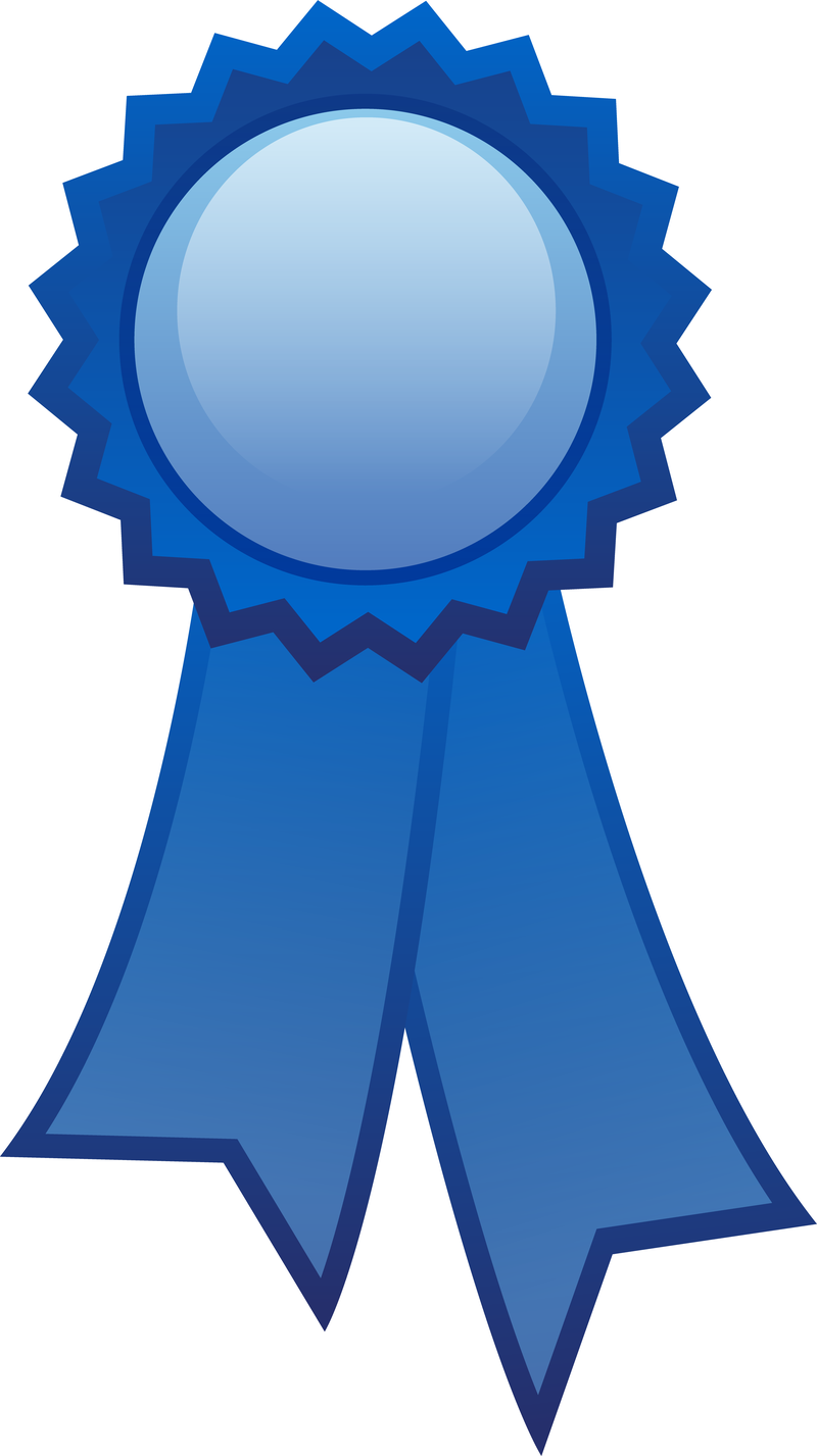 800x1427 Blue Ribbon Vector