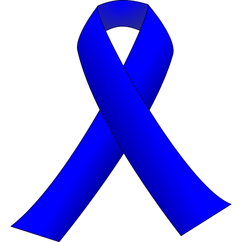 500x500 Blue Ribbon Vector Clip Art