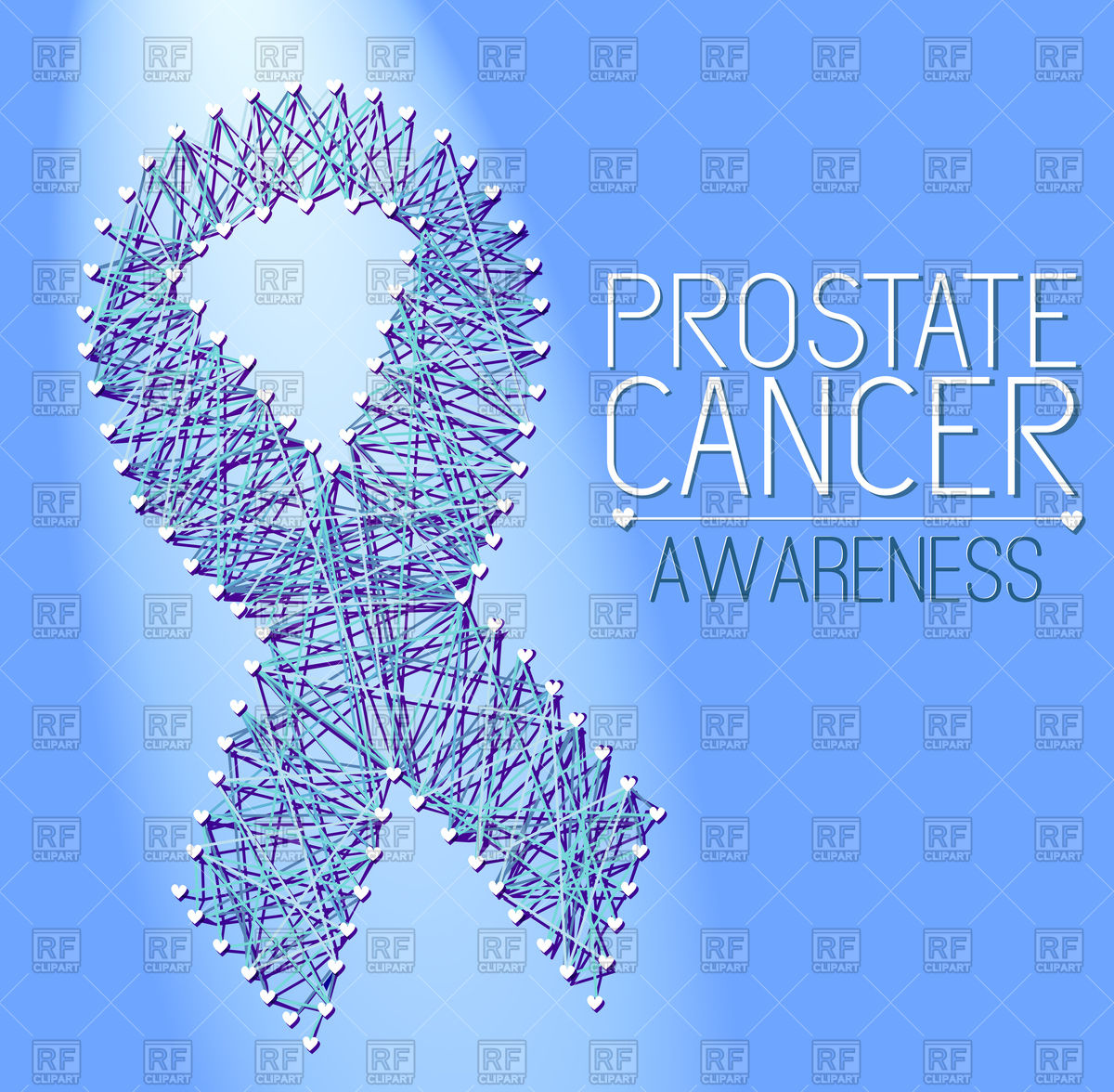 1200x1176 Prostate Cancer Awareness Blue Ribbon Vector Image Of Healthcare