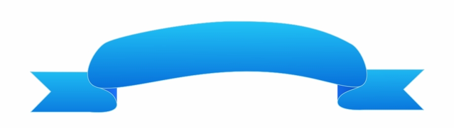 920x261 Banner Ribbon Blue Rounded