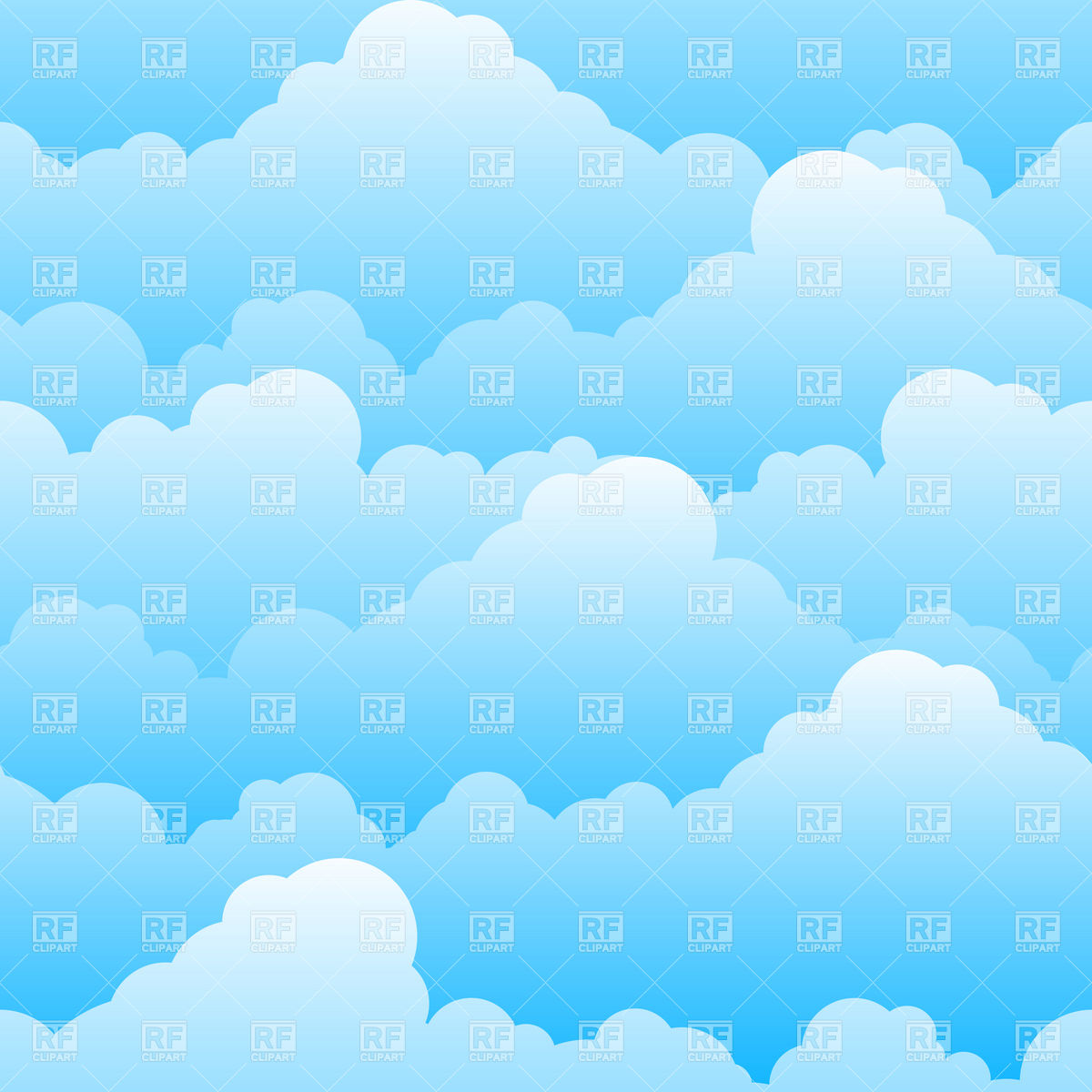 1200x1200 Seamless Cloudy Sky Background Vector Image Of Backgrounds