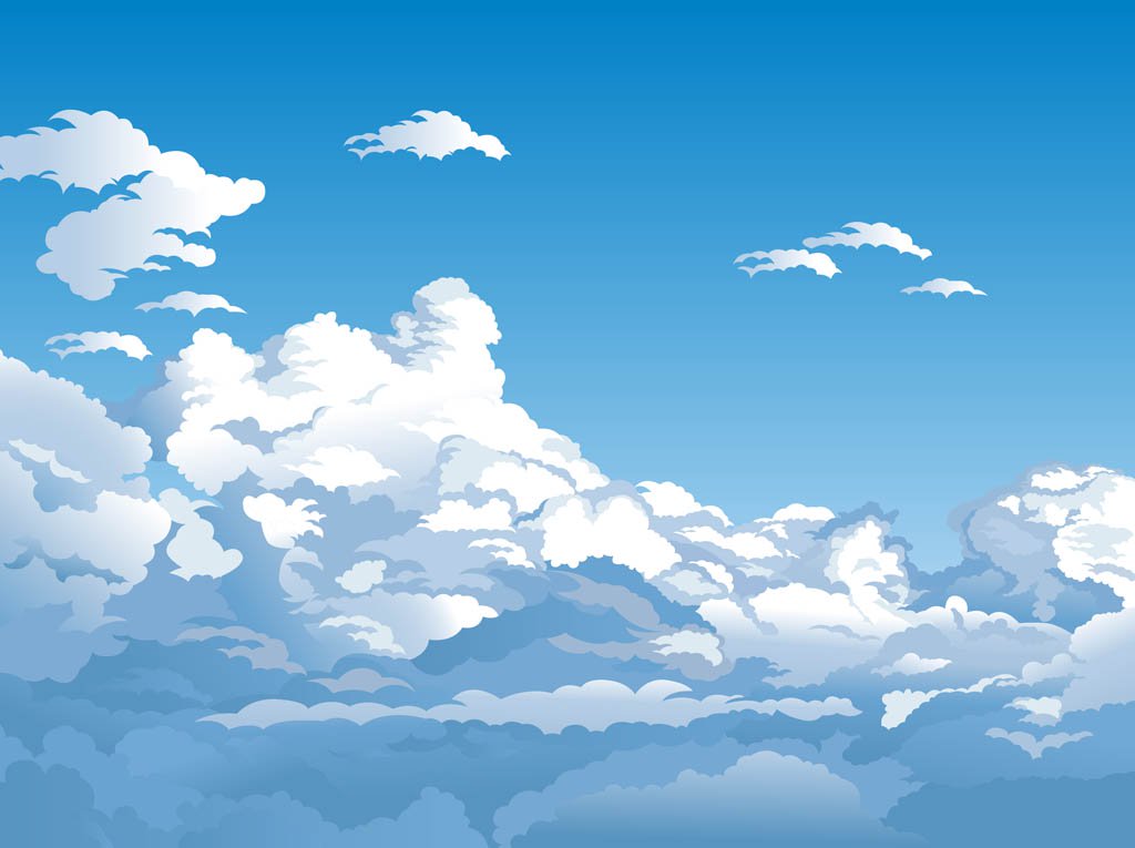 Blue Sky Background Vector At Collection Of Blue Sky