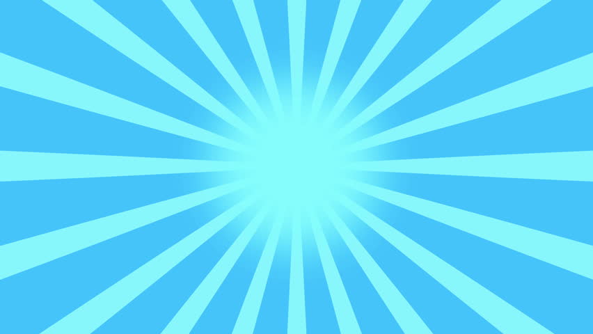 852x480 Blue Burst Vector Background Cartoon Stock Footage Video