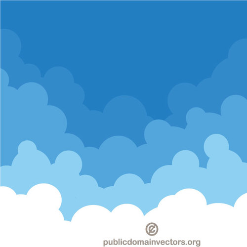 Blue Sky Vector Image 500x500 Blue Sky Vector Image