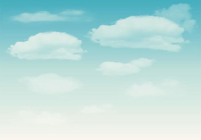 Clouds On Blue Sky Vector 700x490 Clouds On Blue Sky Vector