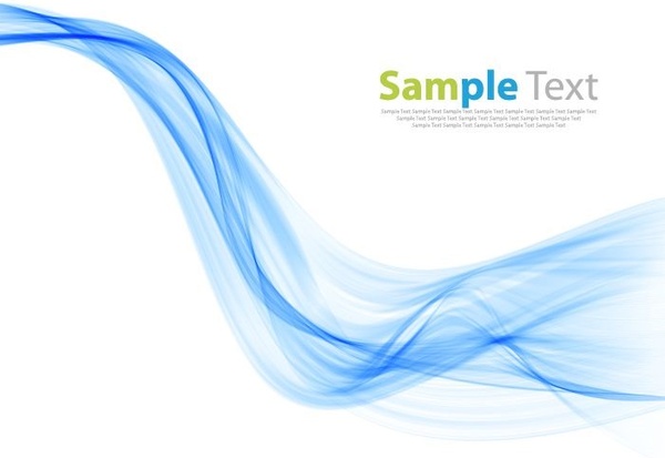 600x413 Blue Smoke Wave Background Vector Illustration Free Vector