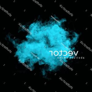 300x300 Vector Illustration Blue Smoke On Black Handandbeak