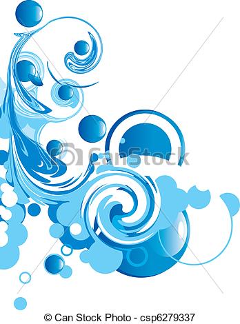 348x470 Abstract Swirl Clipart
