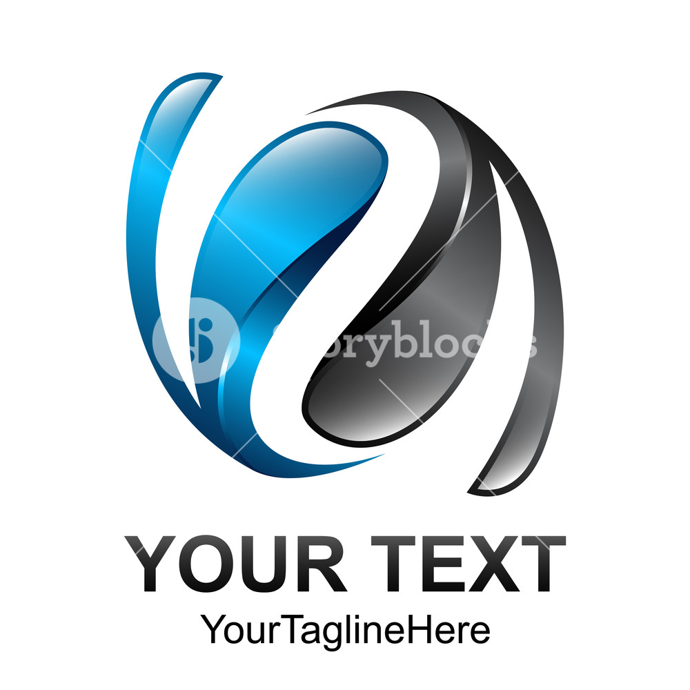 1000x1000 Creative Abstract Swoosh Vector Logo Design Template Element