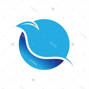 300x300 Photostock Vector Two Colorful Wave Fusion Abstract Background