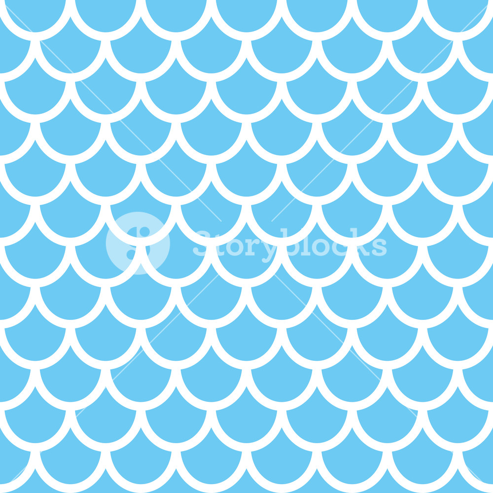 1000x1000 Mermaid Seamless Pattern Fish Scale Background Blue Texture