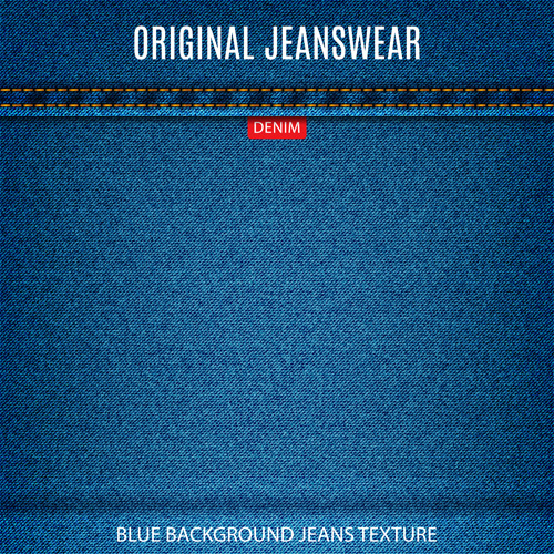 500x500 Original Denim Blue Texture Background Vector Free Vector