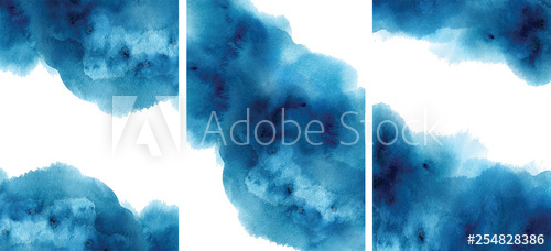 500x228 Watercolor Abstract Aquamarine, Background, Watercolour Blue