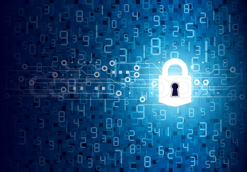 800x559 Vector Security Concept Of Padlock Stock Vector Colourbox