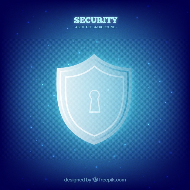 626x626 Blue Security Background With Lock Vector Free Download