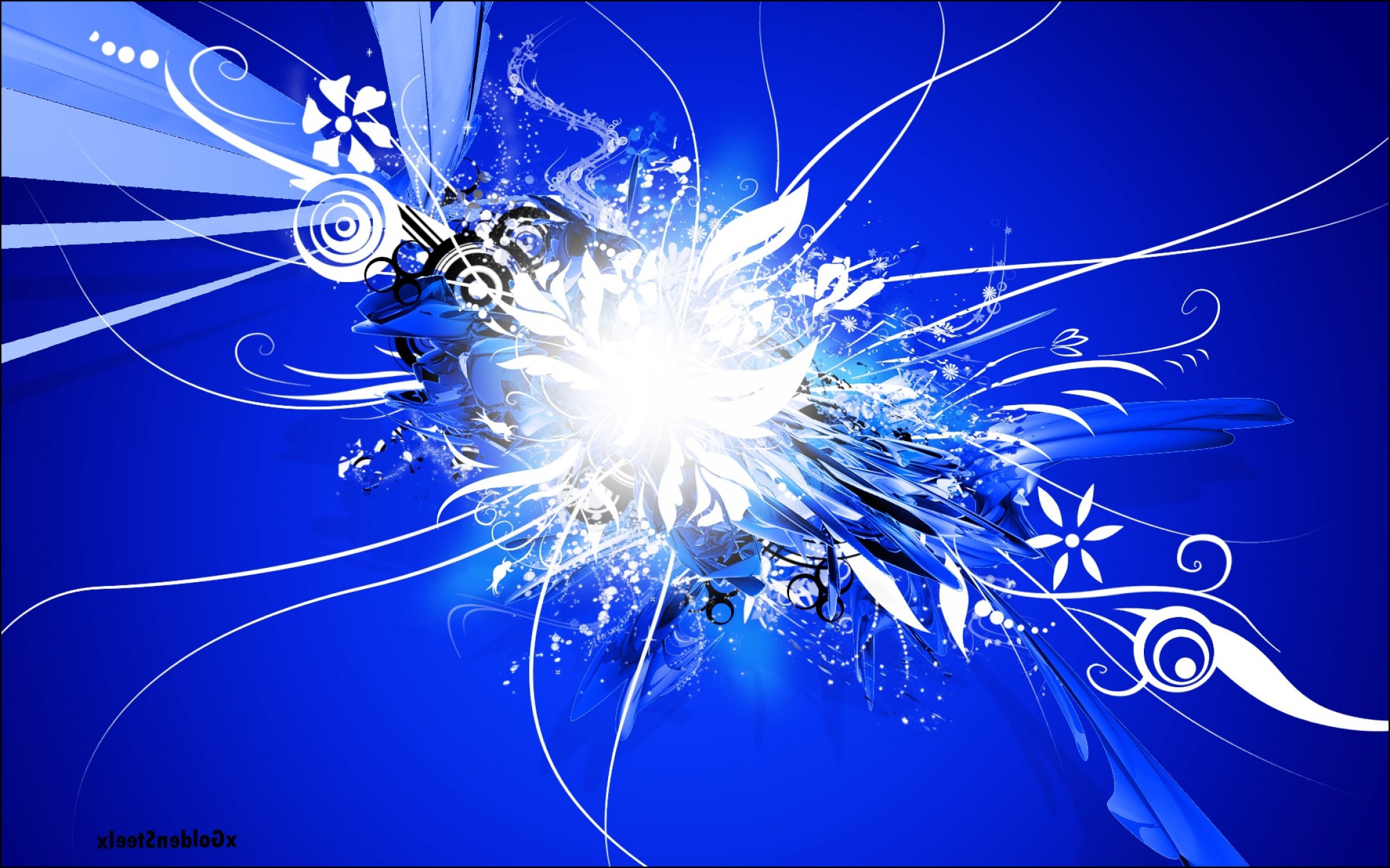 2304x1440 Blue Vectors Background Xgoldensteelx Vector Wallpaper Blogger