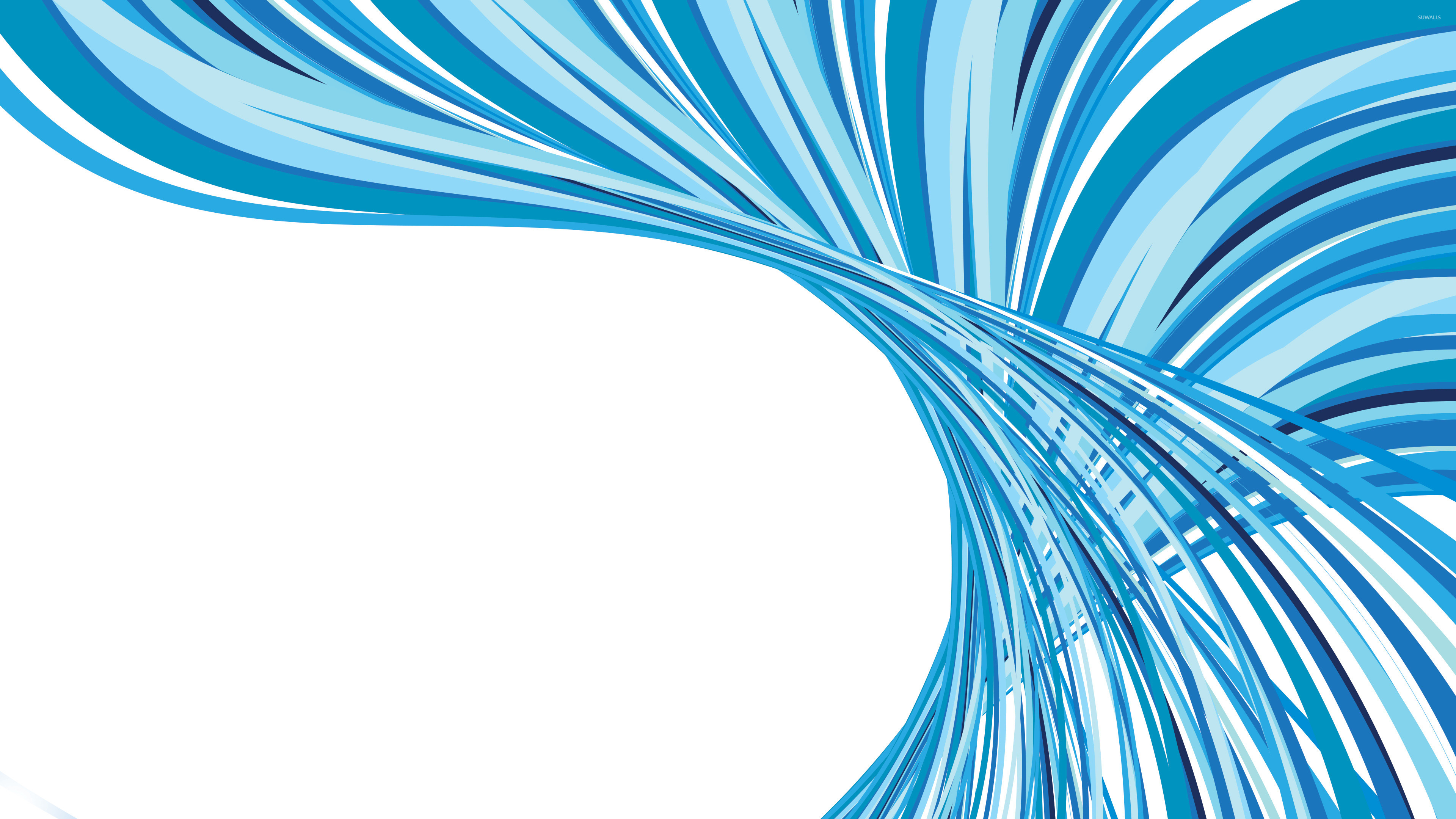 3840x2160 Blue Curves