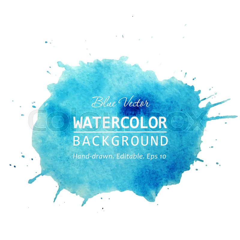 800x800 Watercolor Splash Banner Design Stock Vector Colourbox