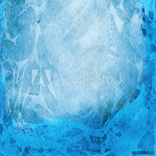 500x500 Abstract Blue Watercolor Vector Background, Designed Grunge Paper