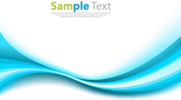 600x332 Abstract Blue Wave Vector Background Illustration Free Vector