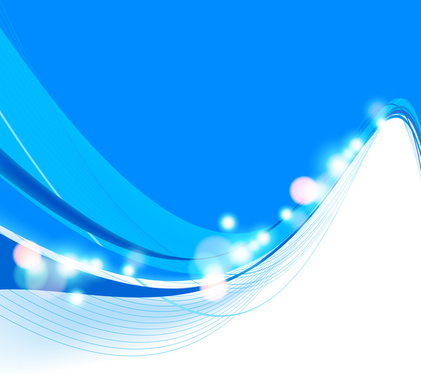 600x533 Abstract Colorfull Blue Wave Vector Background Free Vector