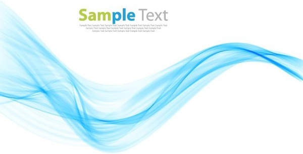 600x305 Abstract Modern Design Background With Blue Wave Vector