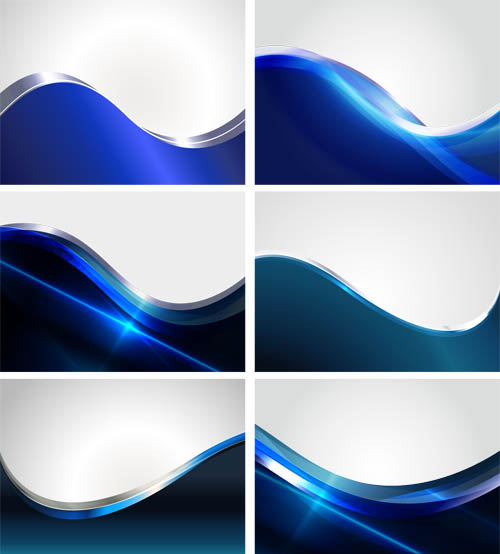 500x554 Bright Blue Wave Backgrounds Vector Graphics Free Download
