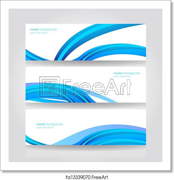 561x581 Free Art Print Of Abstract Header Blue Wave Vector Website Header