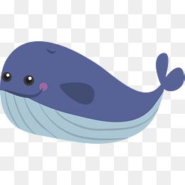 260x260 Lovely Blue Whale, Vector Png, Whale, Bl