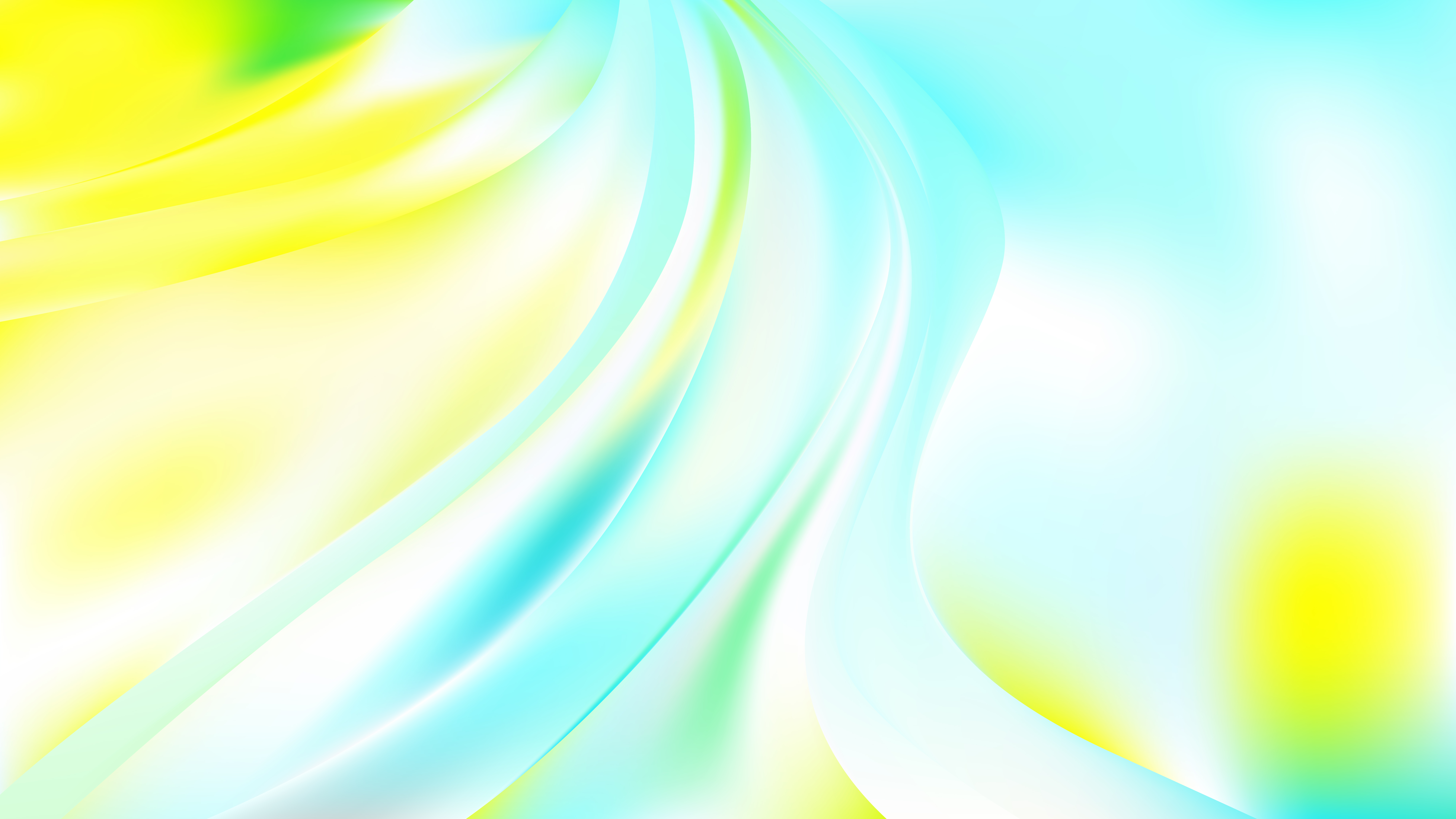 8000x4500 Blue Yellow And White Abstract Curve Background Vector Image