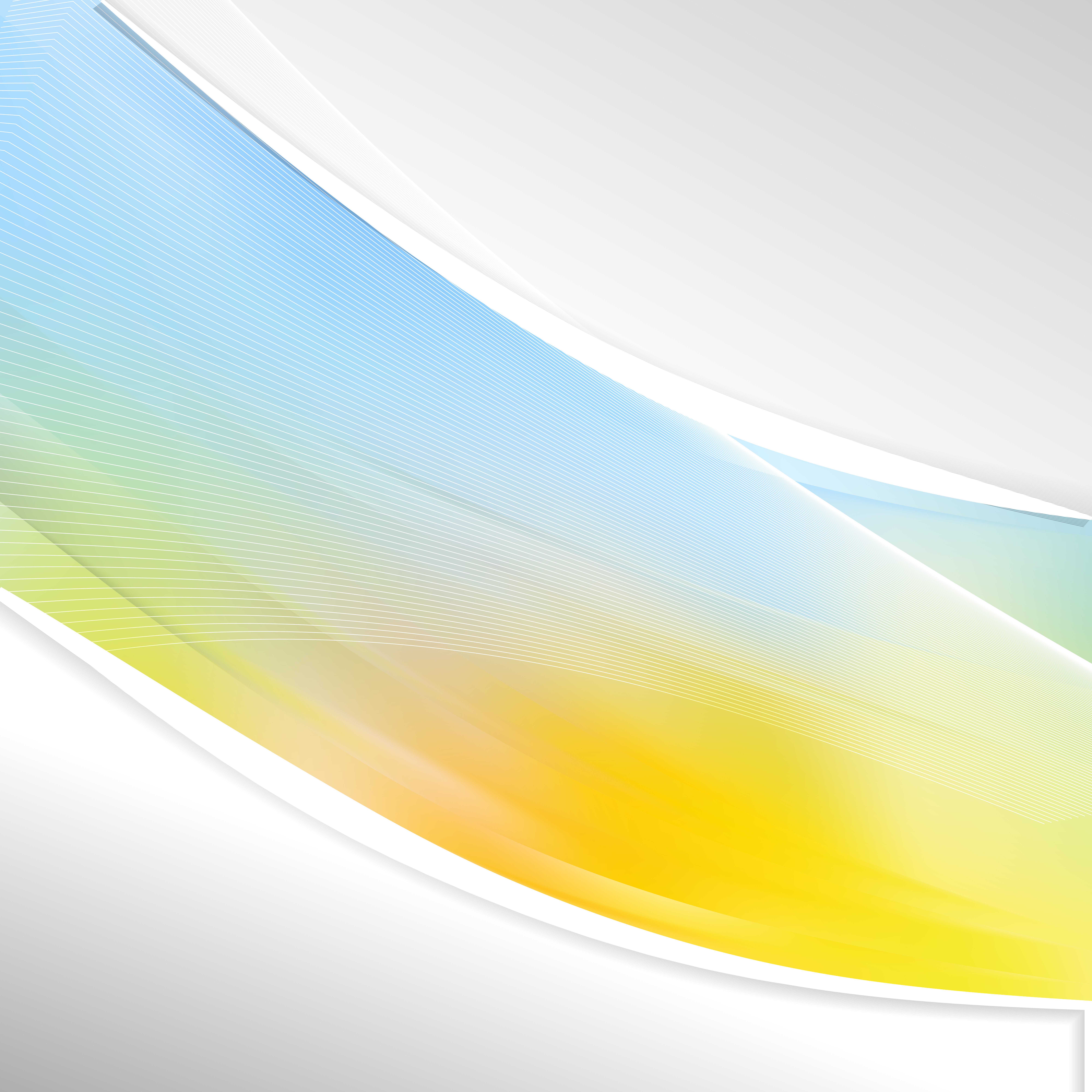 8000x8000 Blue Yellow And White Wave Business Background Vector Illustration