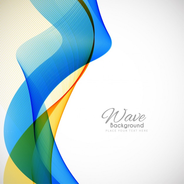 626x626 Blue And Yellow Background With Wavy Shapes Vector Free Download