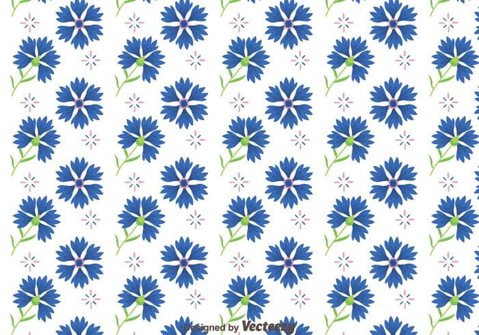 700x490 Bluebonnet Flowers Pattern Vector Free Graphics