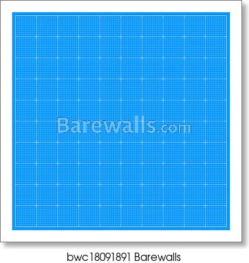 362x382 Blueprint Background Vector, Art Print Barewalls Posters