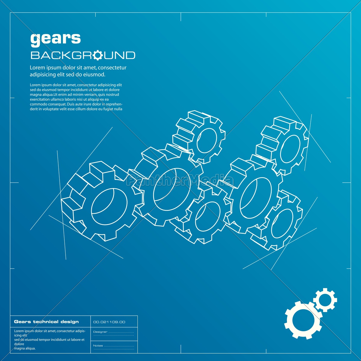 1200x1200 Gears Blueprint Background Vector