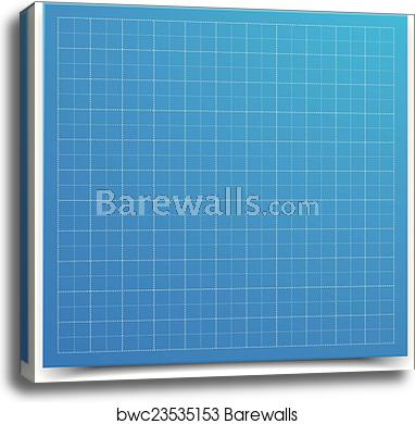 Blueprint Grid, Canvas Print Barewalls Posters Prints 382x390 Blueprint Grid, Canvas Print Barewalls Posters Prints