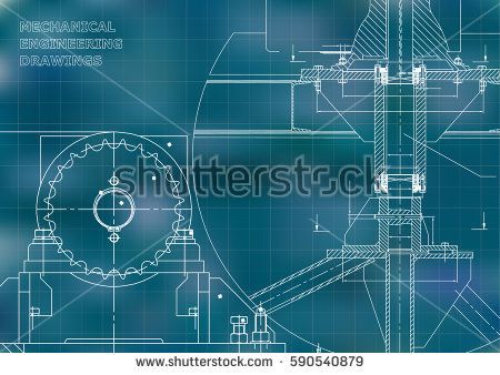 450x338 Blueprints Mechanical Construction Engineering Illustrations