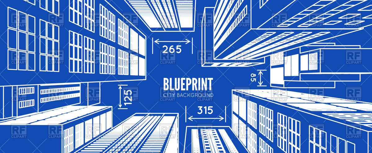 Building Wireframe City Blueprint Vector Image 1200x495 Building Wireframe City Blueprint Vector Image