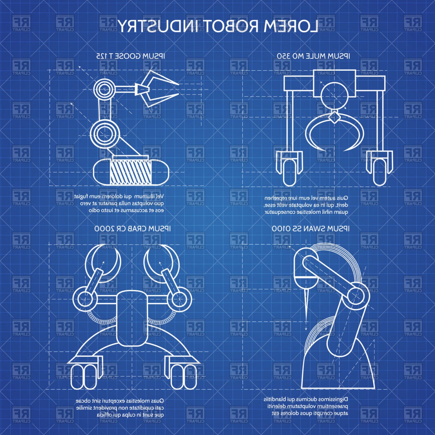 Robot Arms Blueprint Vector Clipart Soidergi 1440x1440 Robot Arms Blueprint Vector Clipart Soidergi
