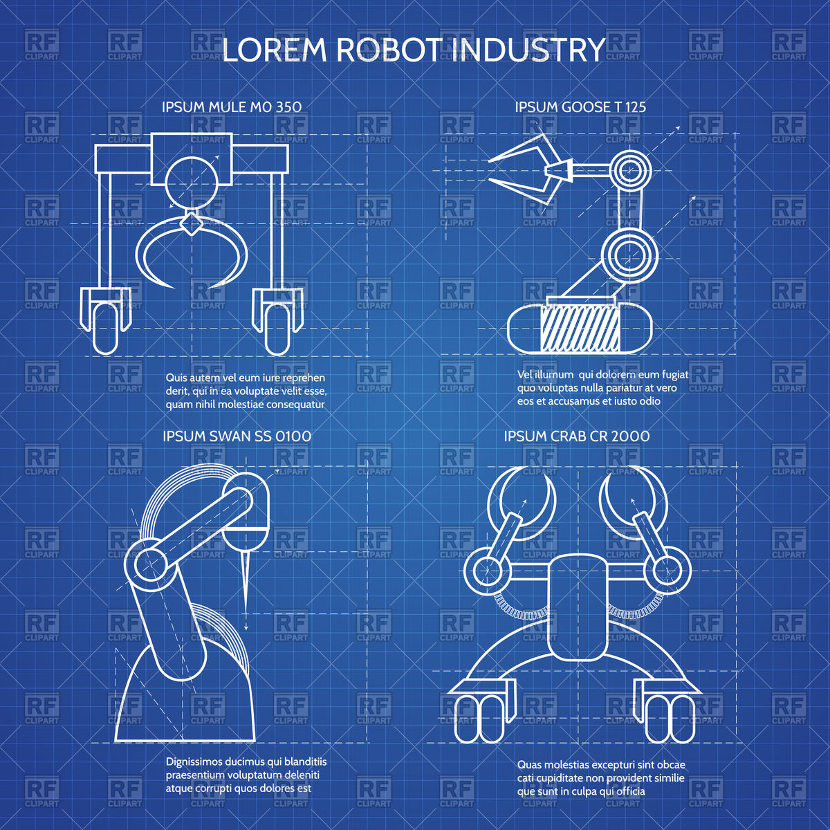 Robot Arms Blueprint Vector Image Of Technology Vectortatu 1200x1200 Robot Arms Blueprint Vector Image Of Technology Vectortatu