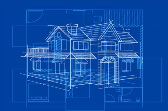 Simple Blueprint Building Vectors Design Free Download 550x365 Simple Blueprint Building Vectors Design Free Download