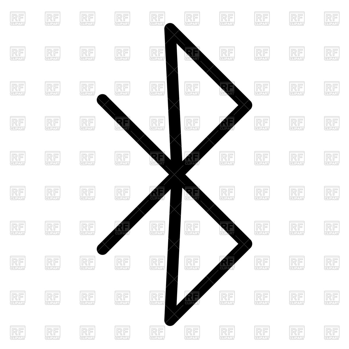 1200x1200 Bluetooth Icon Vector Image Of Signs, Symbols, Maps