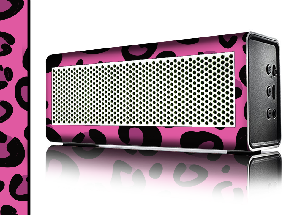 1000x723 The Pink Vector Cheetah Print Skin For The Braven Wireless